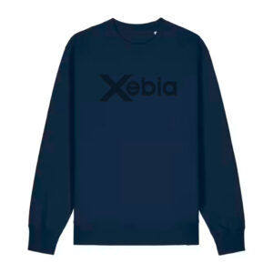 Xebia Embossed sweatshirt French Navy