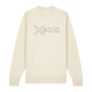 Xebia Embossed sweatshirt Natural Raw