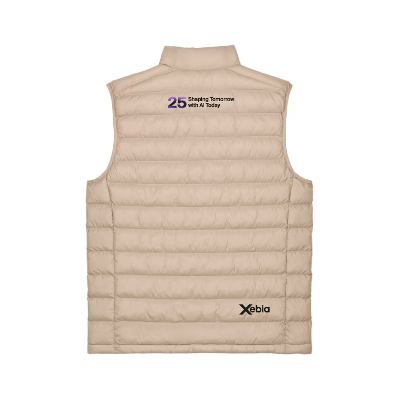 Xebia men’s body warmer Desert Dust