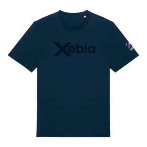 Xebia Embossed unisex t-shirt French Navy