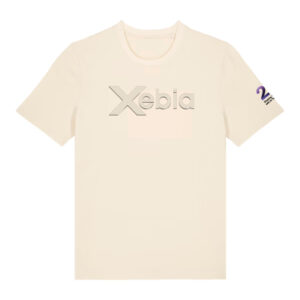 Xebia Embossed unisex t-shirt Natural Raw