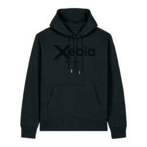 Xebia Embossed hoodie Black