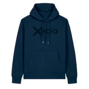 Xebia Embossed hoodie French Navy